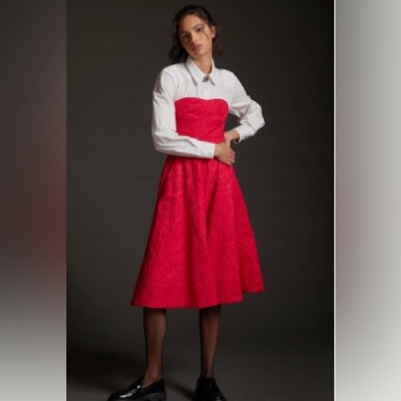 EUC ANTHROPOLOGIE floral details worn once. - Picture 1 of 5